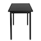National Public Seating NPS Steel Fixed Height Heavy Duty Table, 30 X 72 X 30, HPL Top, Black Frame SLT7-3072H - alternate 2